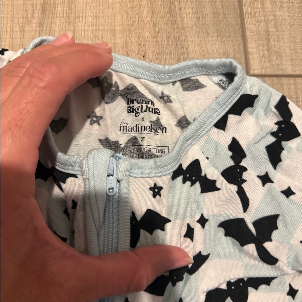 Madi Nelson Dream Big Little Co toddler bamboo Halloween Pajamas